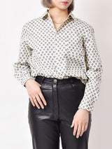 【2色展開】Elcaminoモノグラムパターン コットン 長袖シャツ