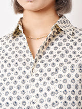 【2色展開】Elcaminoモノグラムパターン コットン 長袖シャツ