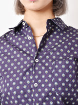 【2色展開】Elcaminoモノグラムパターン コットン 長袖シャツ