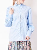 Elcamino ハイネック レースブラウス