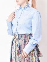 Elcamino ハイネック レースブラウス