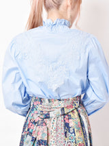 Elcamino ハイネック レースブラウス