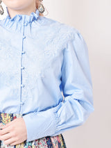 Elcamino ハイネック レースブラウス