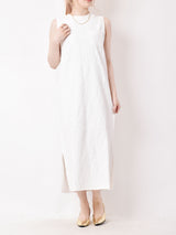 【3色展開】Meridian ジャガード織り ノースリーブワンピース