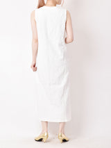 【3色展開】Meridian ジャガード織り ノースリーブワンピース