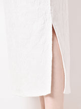 【3色展開】Meridian ジャガード織り ノースリーブワンピース