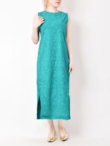 【3色展開】Meridian ジャガード織り ノースリーブワンピース