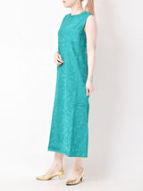 【3色展開】Meridian ジャガード織り ノースリーブワンピース