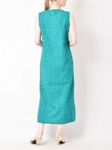 【3色展開】Meridian ジャガード織り ノースリーブワンピース