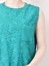 【3色展開】Meridian ジャガード織り ノースリーブワンピース