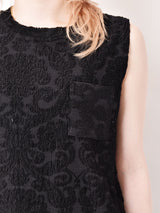 【3色展開】Meridian ジャガード織り ノースリーブワンピース