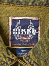 Harley Davidson 後染め ロゴデニムジャケット