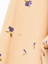 小花柄 長袖ブラウス