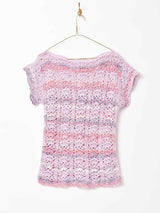 グラデーションカラークロシェトップス