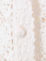 レースデザイントップス ベスト ホワイト