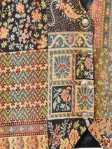 ゴブラン調 タペストリーベスト ブラウン系