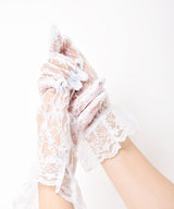 【6色展開】  フリル レースグローブ