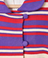 60's イタリア製 マルチボーダー ロングコート