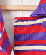 60's イタリア製 マルチボーダー ロングコート