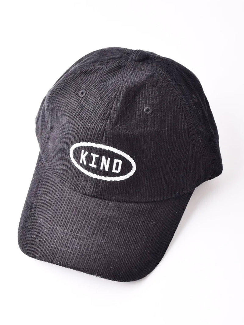 【2色展開】刺繍入り コーデュロイキャップ 「KIND」