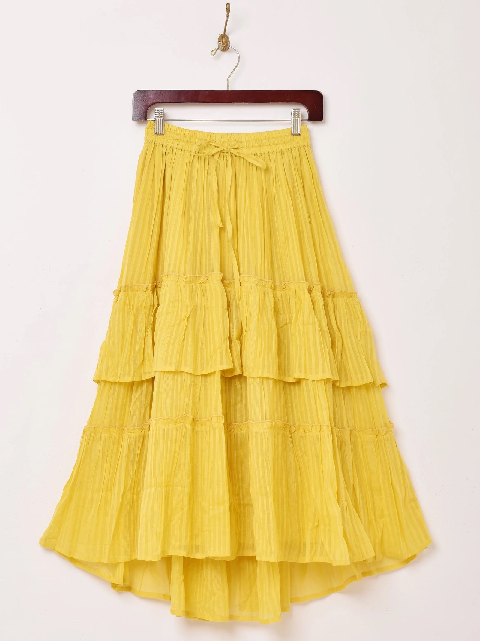 6色展開】Emerald Motel フィッシュテール ティアード ロングスカート