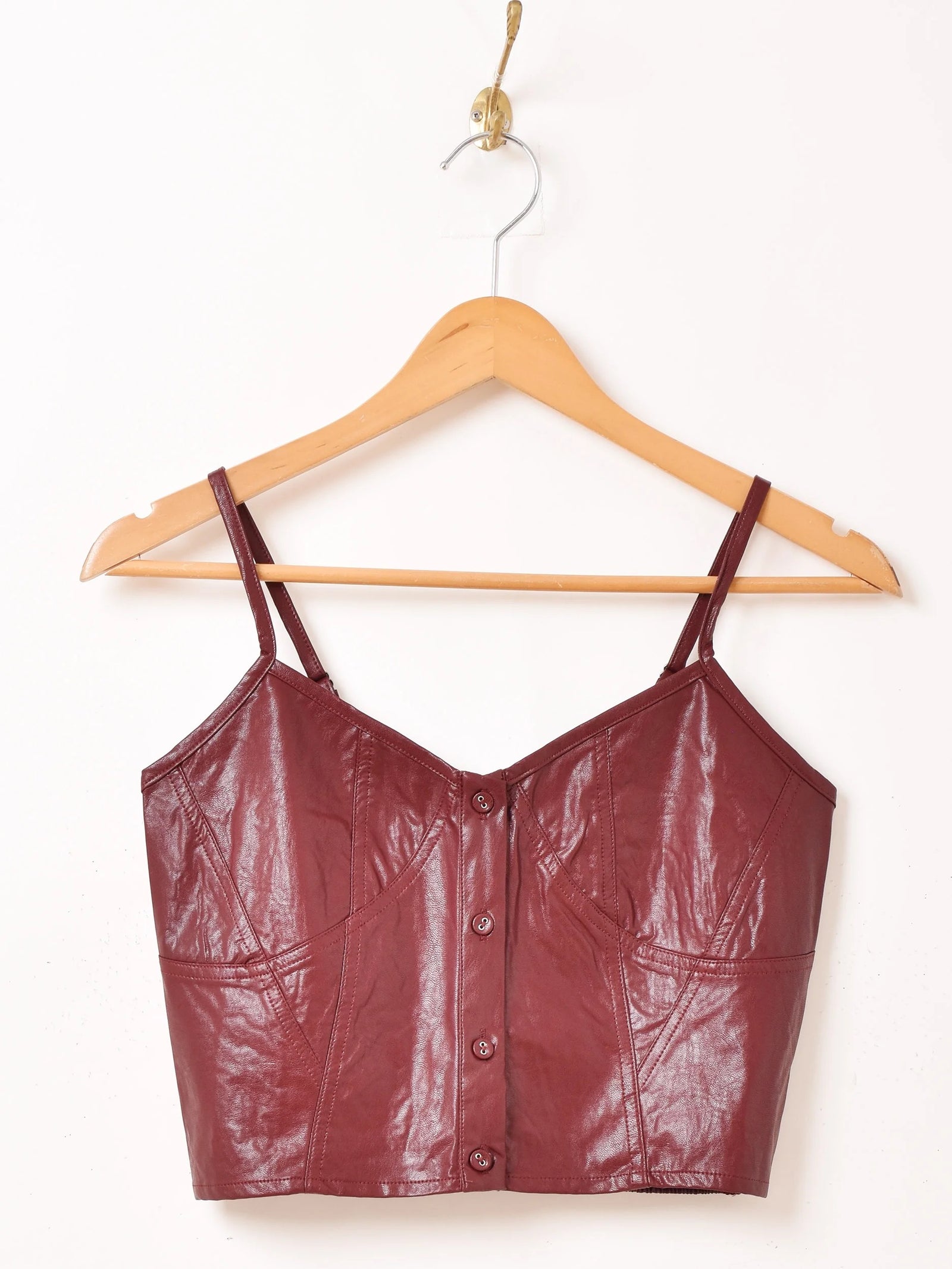 3色展開】Meridian フェイクレザー ビスチェ – 古着屋Top of the Hill