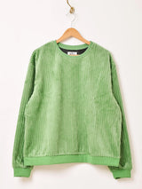 【5色展開】Backers ストライプ ベロア トップス