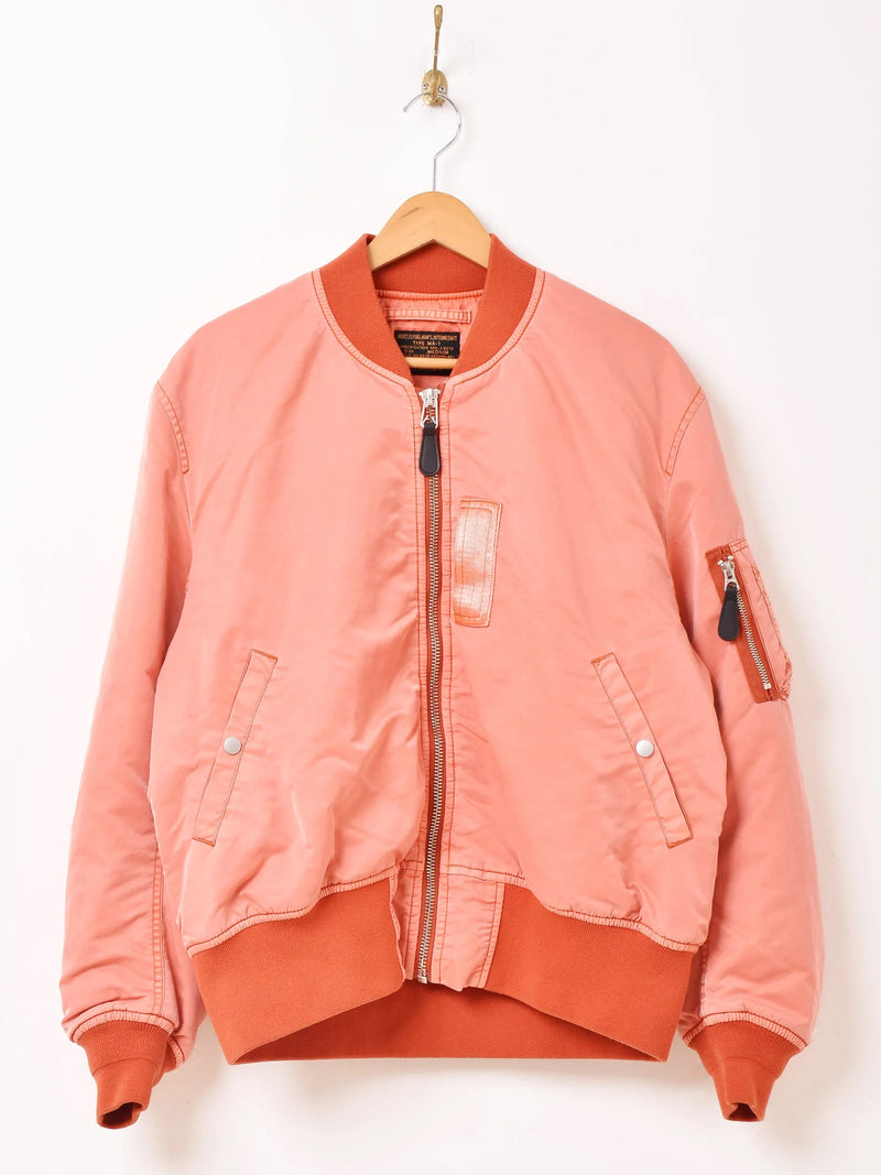 【2色展開】Backers 後染め MA-1 フライトジャケット