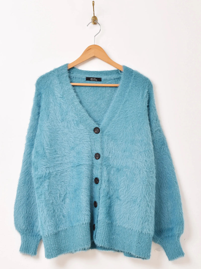 【7色展開】Meridian シャギーニット カーディガン