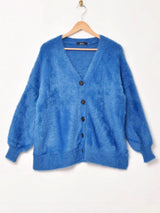 【7色展開】Meridian シャギーニット カーディガン