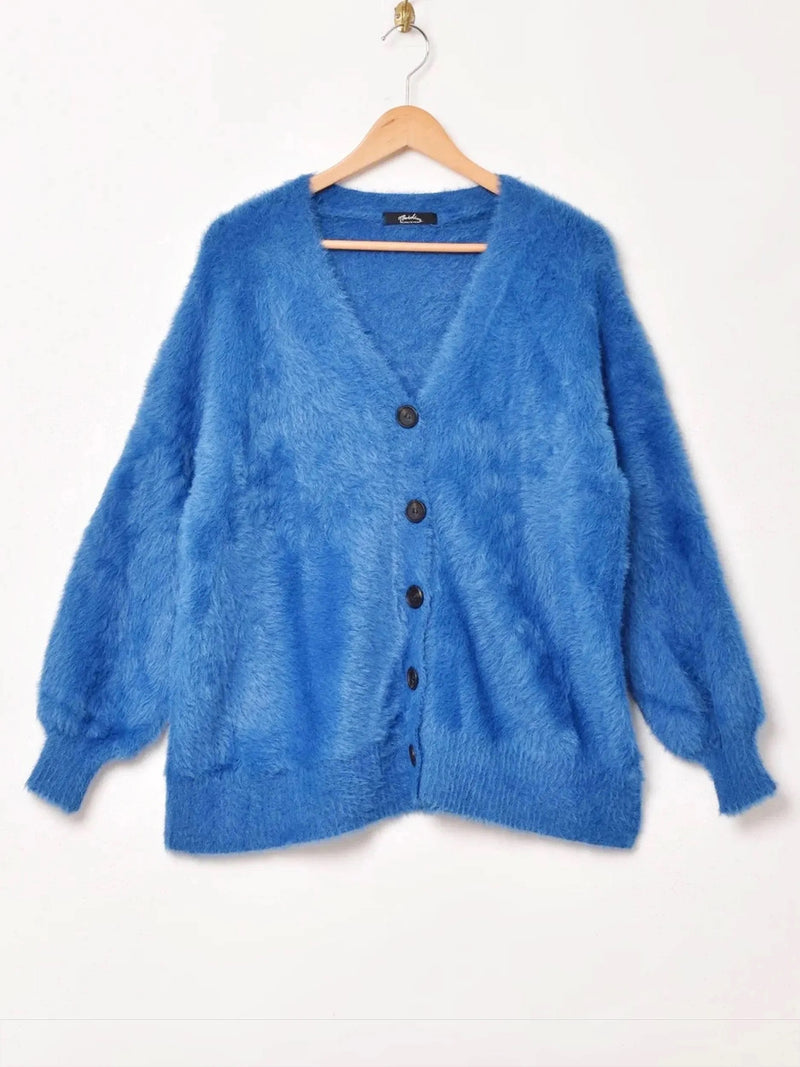 【7色展開】Meridian シャギーニット カーディガン