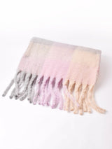 【6色展開】大判 カラフルチェック ストール