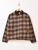 【3色展開】Backers 中綿入り チェック柄 ワークジャケット