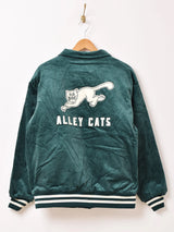 【2色展開】Backers パッチ刺繍 コーデュロイ スタジアムジャケット「ALLEY CATS」