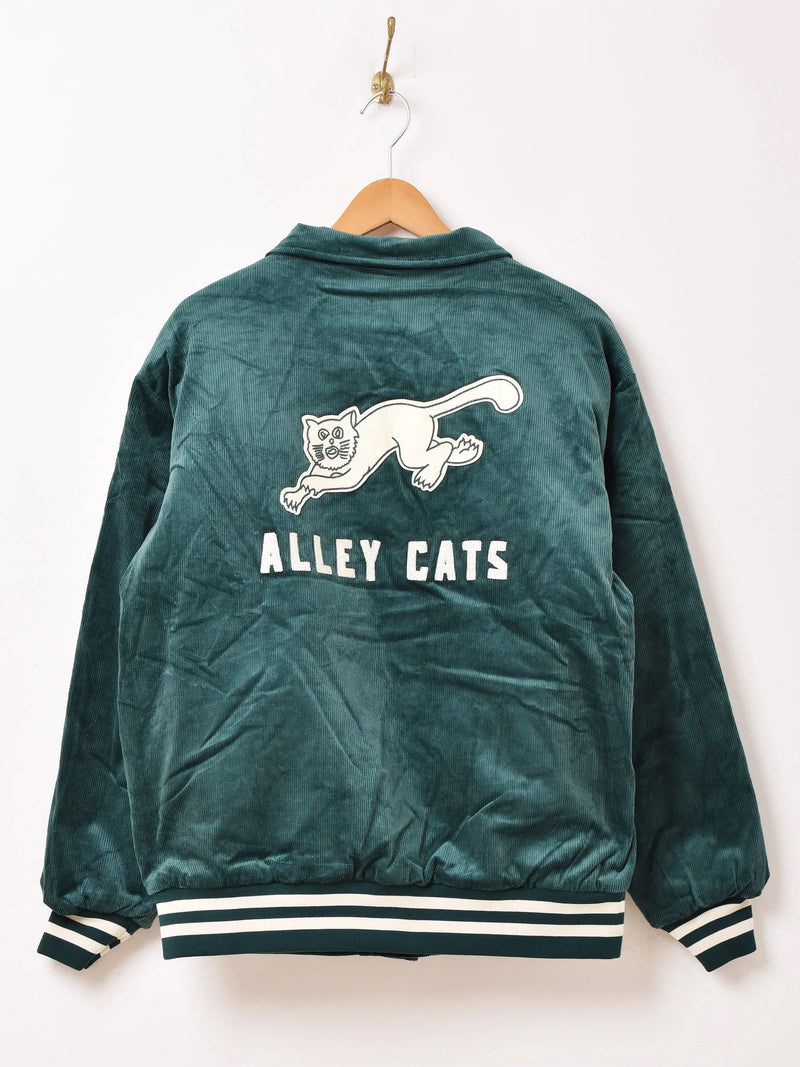 【2色展開】Backers パッチ刺繍 コーデュロイ スタジアムジャケット「ALLEY CATS」