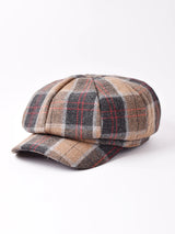 【3色展開】タータンチェック柄 キャスケット