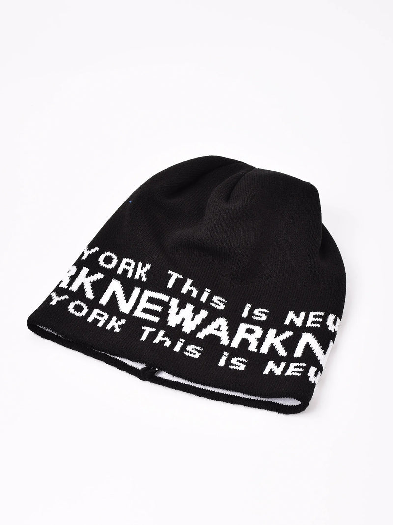 【8色展開】ロゴデザイン ニットキャップ