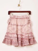 【4色展開】Emerald Motel エスニック レーヨン 刺繍 ミニスカート