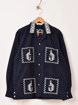 【3色展開】Backers グアテマラデザイン 刺繍 長袖シャツ