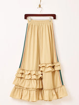 【3色展開】Meridian ライン入り トラックタイプ フリルスカート