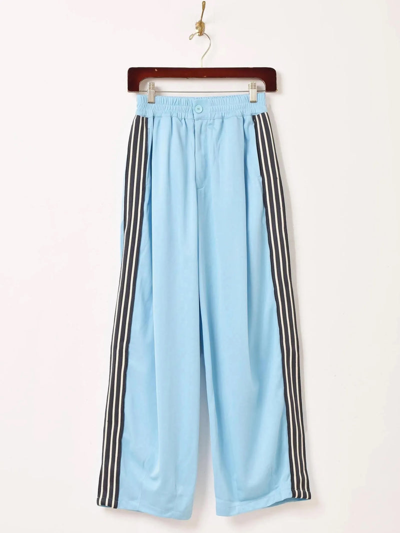 【6色展開】Meridian タック ライン入り トラックパンツ