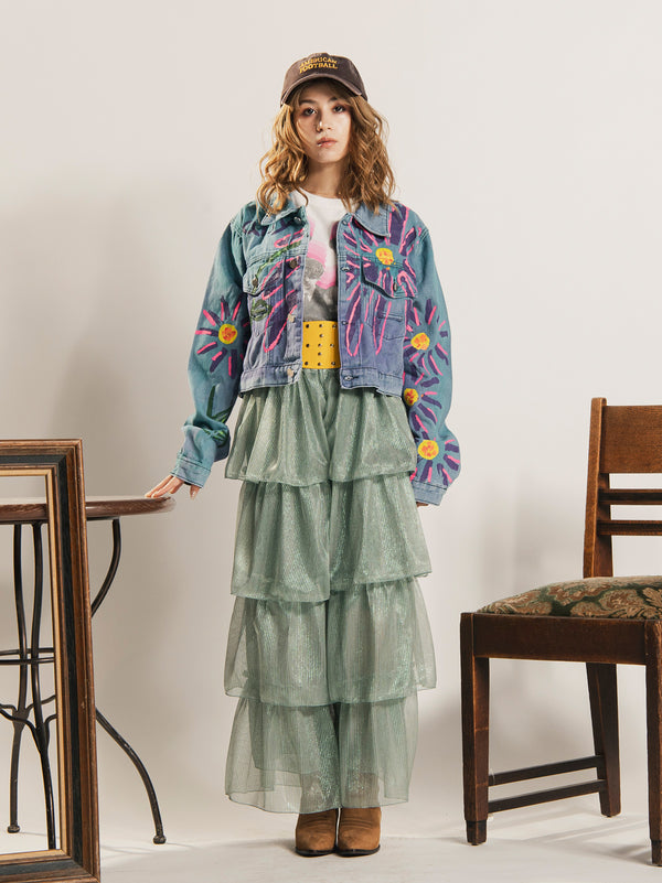 Tulle Frill Pants