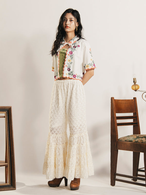 Lace Flare Pants