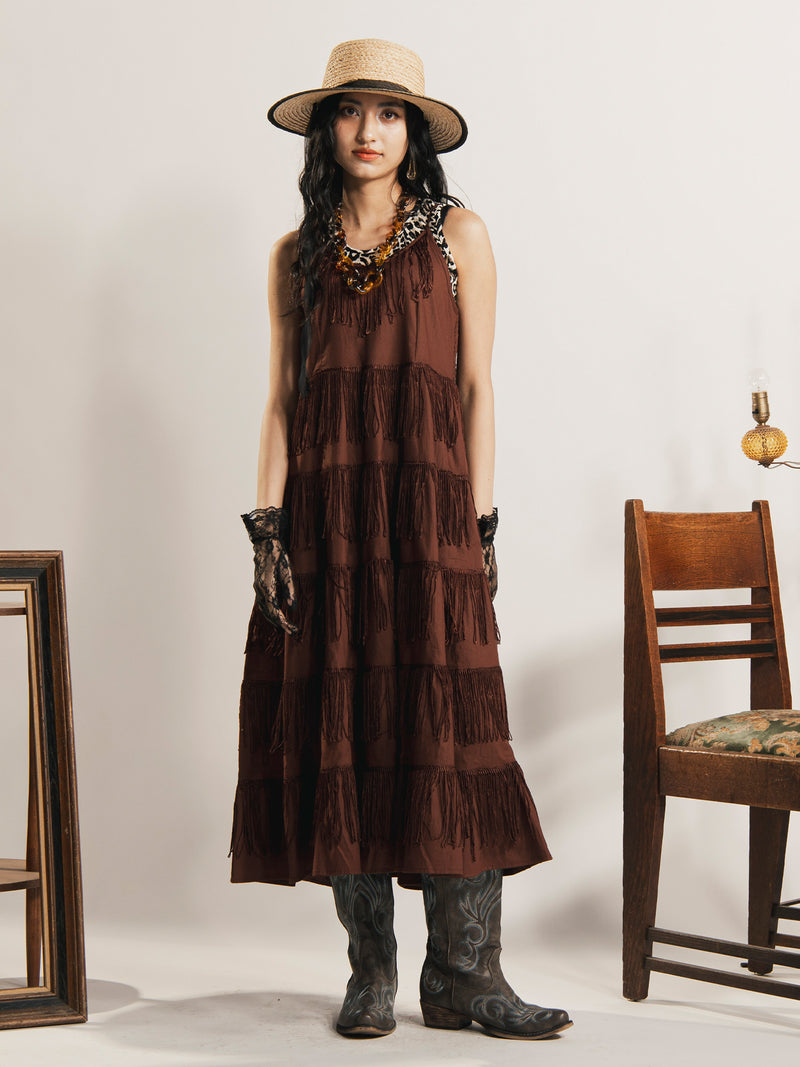 Fringe Camisole Dress