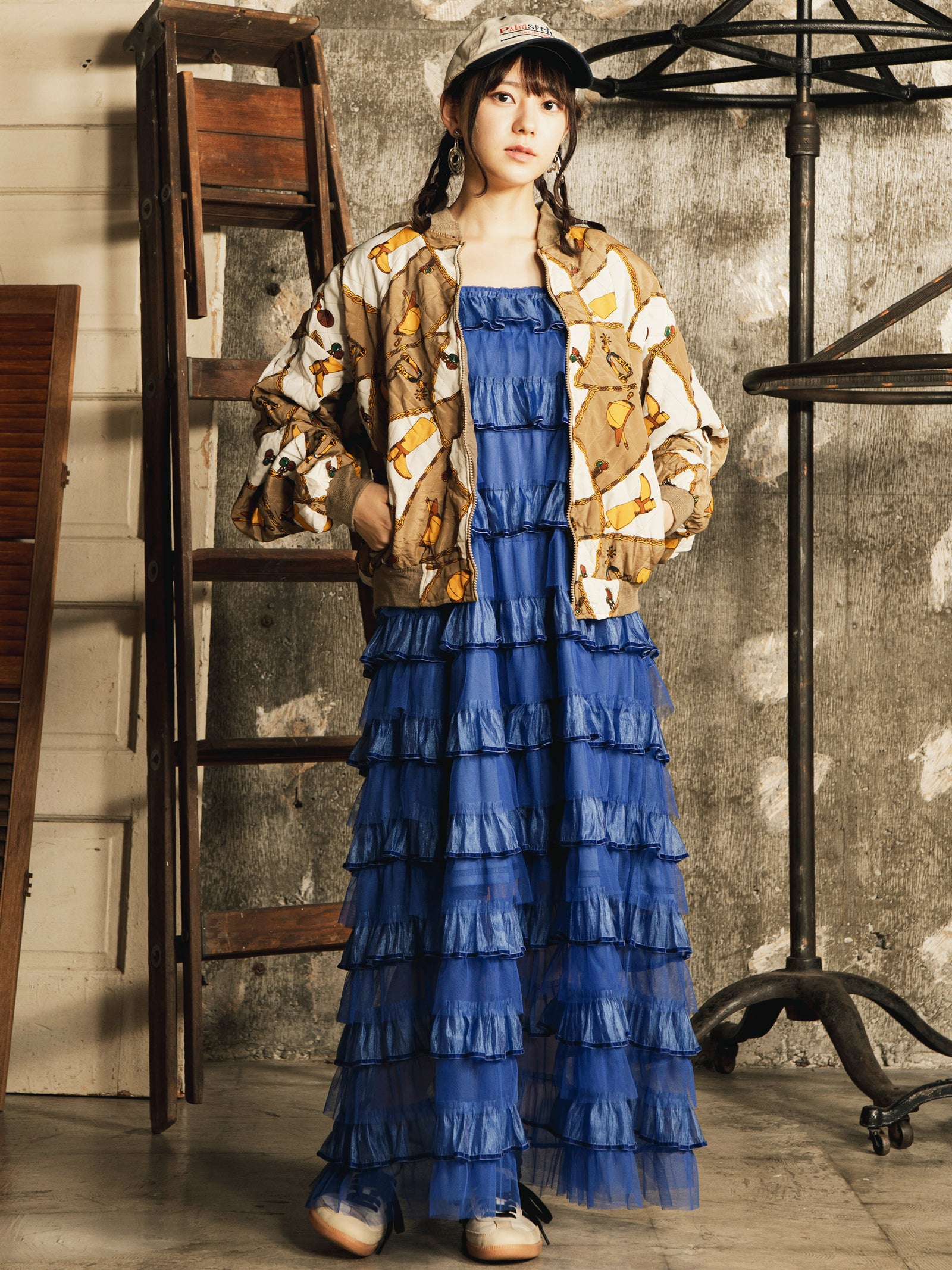 アンミール AnMILLE ボリュームフリルキャミOP ワンピース アイスブルー アンミール AnMILLE ボリュームフリルキャミOP ワンピース アイス