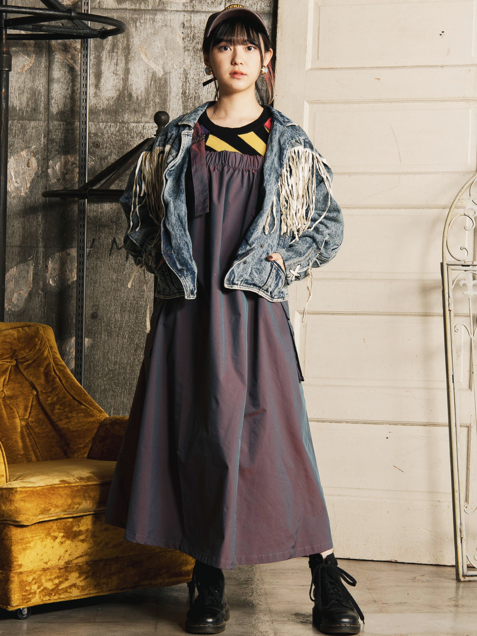 2色展開】Elcamino オーロラ サロペットワンピース – 古着屋Top of the