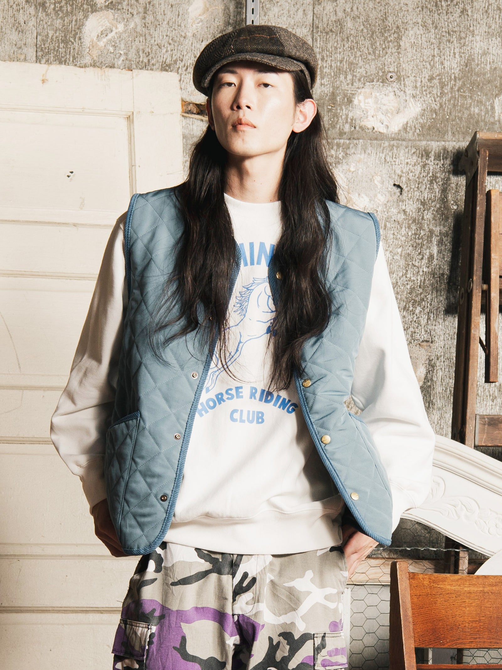 3色展開】Backers キルティングベスト – 古着屋Top of the Hillの