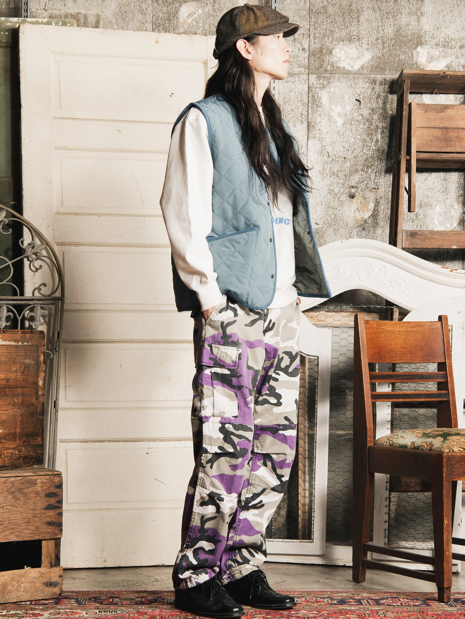 3色展開】Backers キルティングベスト – 古着屋Top of the Hillの