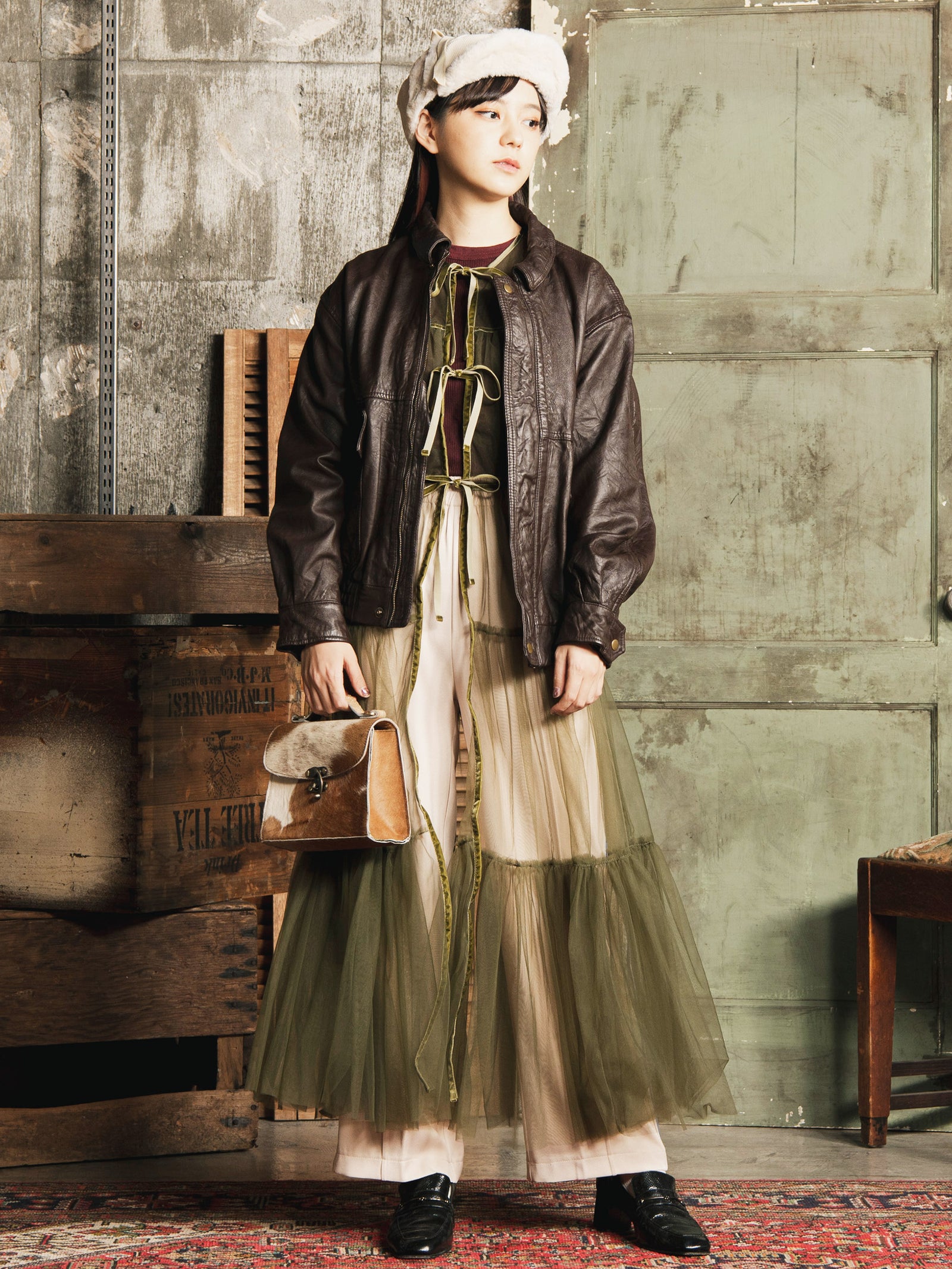 2色展開】Emerald Motel レザー フライトジャケット – 古着屋Top of