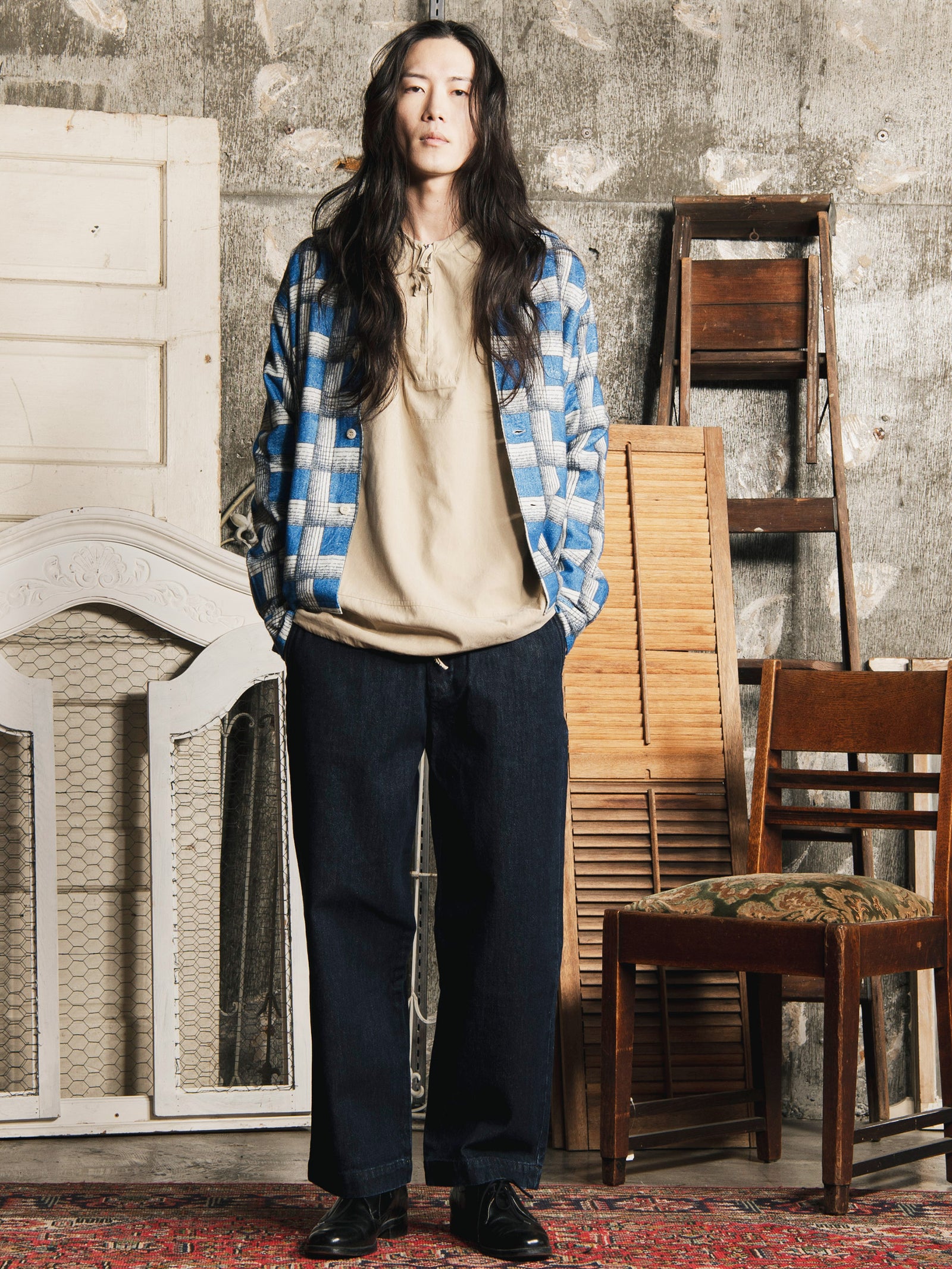 2色展開】Backers 総柄 長袖 フランネルシャツ – 古着屋Top of the